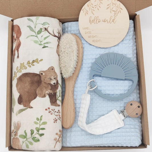 Animal baby shower gift set